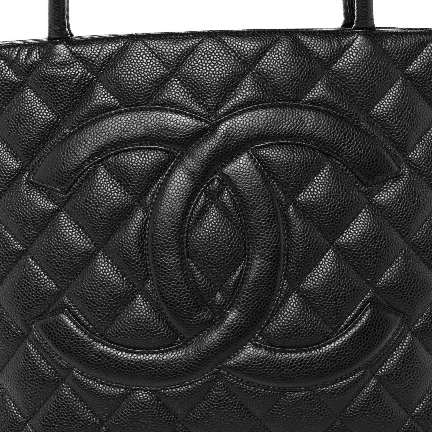 Chanel Caviar Quilted Medallion Tote Black 8 of 10