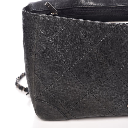 Chanel Caviar Quilted CC Single Flap Black 10 of 13