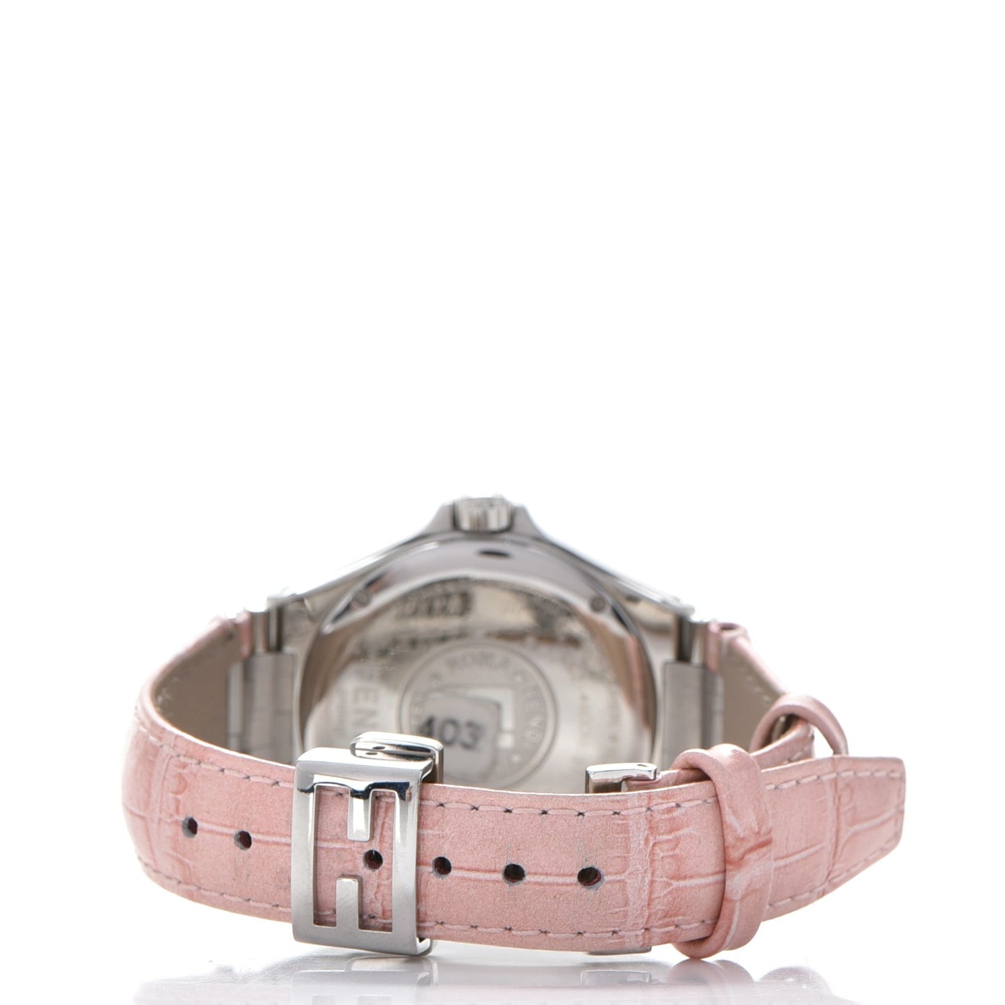 Stainless Steel Alligator Diamond 33mm High Speed Quartz Watch Pink