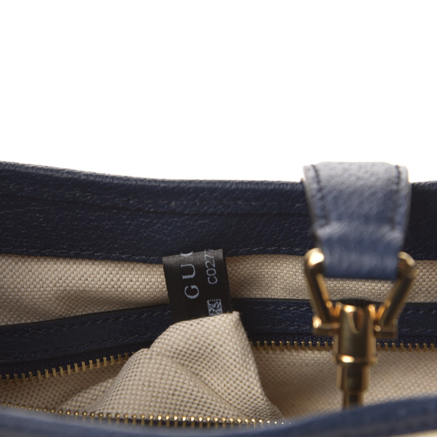 Gucci Canvas Flora Medium Jackie Hobo Blue Agata 8 of 11
