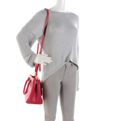 Prada Saffiano Small Galleria Double Zip Tote Fuoco 2 of 9