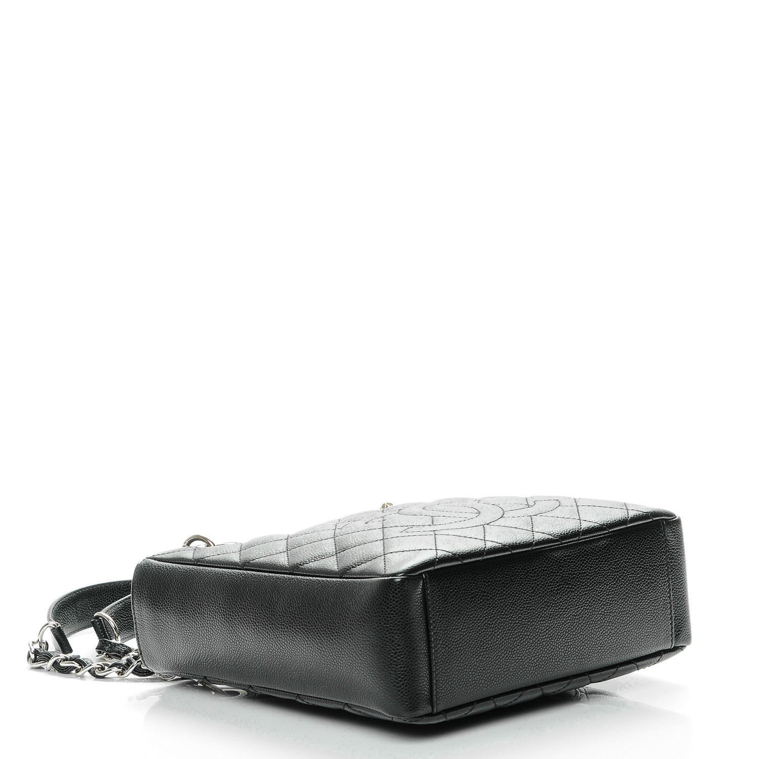 Chanel Caviar Quilted Petit Shopping Tote PST Black 4 of 7