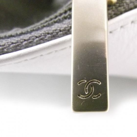 Chanel Leather Metal Mosaic Studs Flap White 10 of 14