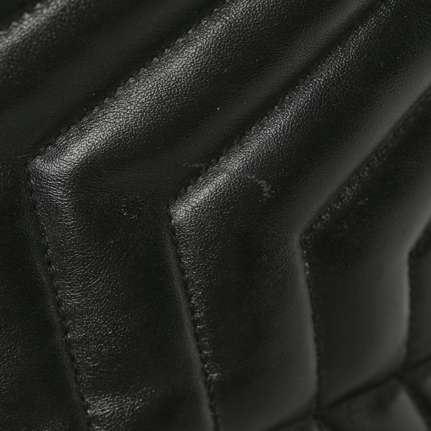 Calfskin Y Quilted Monogram Medium Loulou Backpack Black