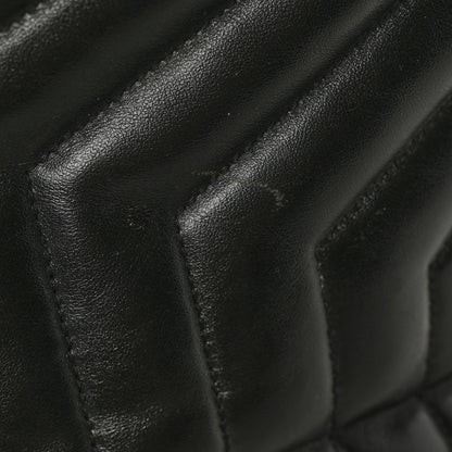 Saint Laurent Calfskin Y Quilted Monogram Medium Loulou Backpack Black 7 of 7