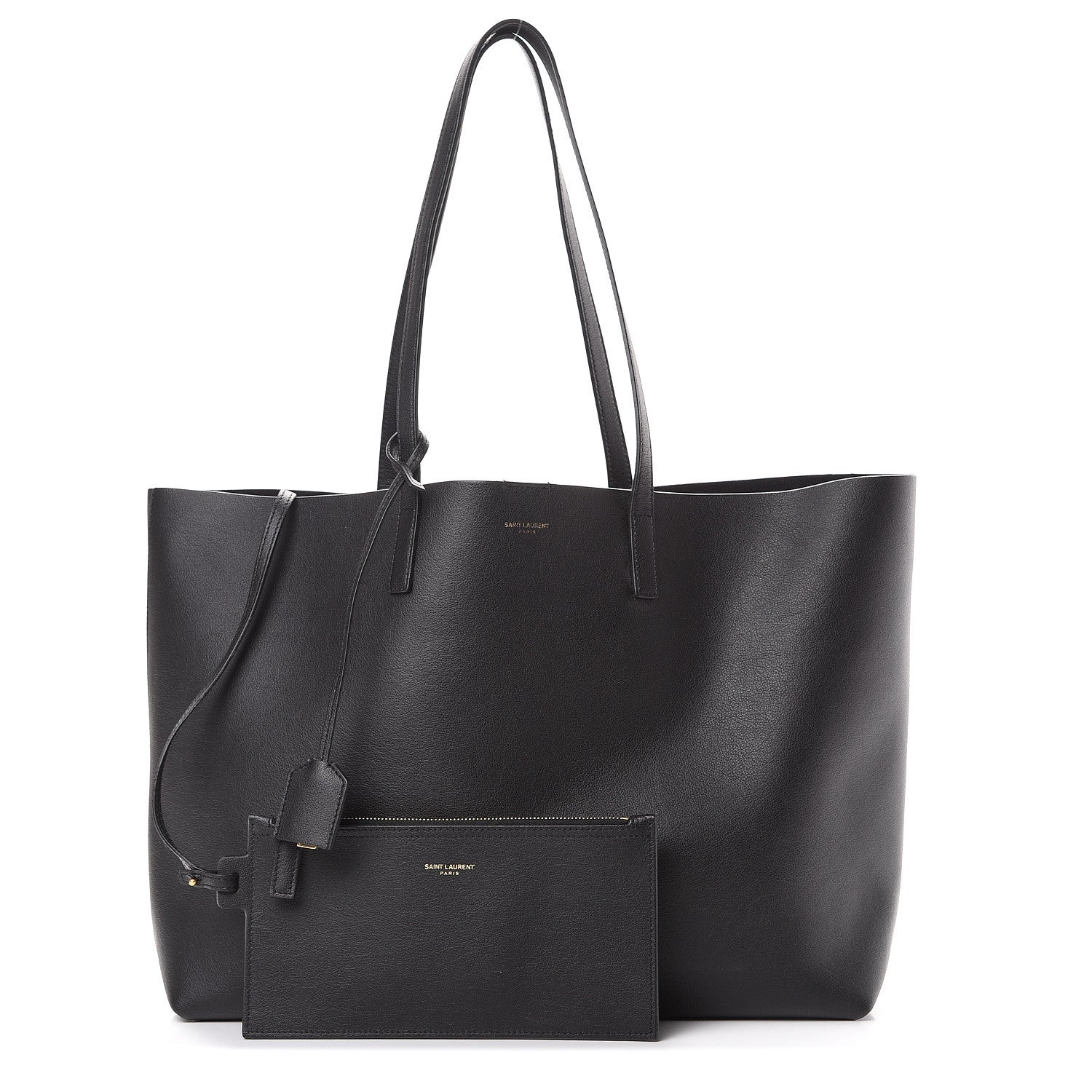 Saint Laurent Calfskin Large Shopping Tote Black 1 of 10