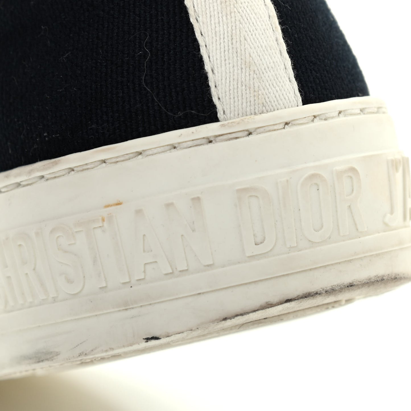 Canvas Womens Walk'n Dior Low Top Sneakers 38 Black