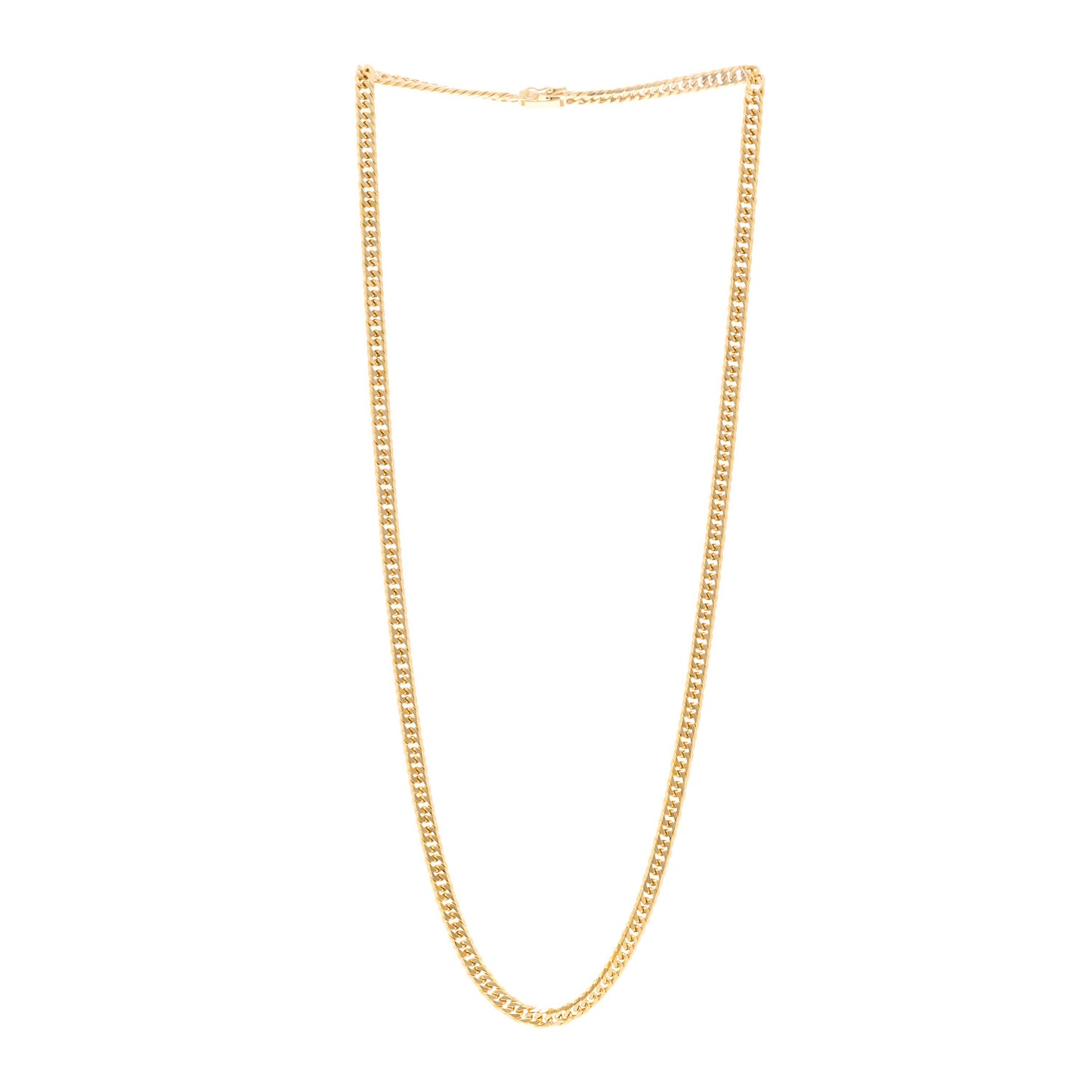 18K Yellow Gold Curb Chain Necklace 23.75"