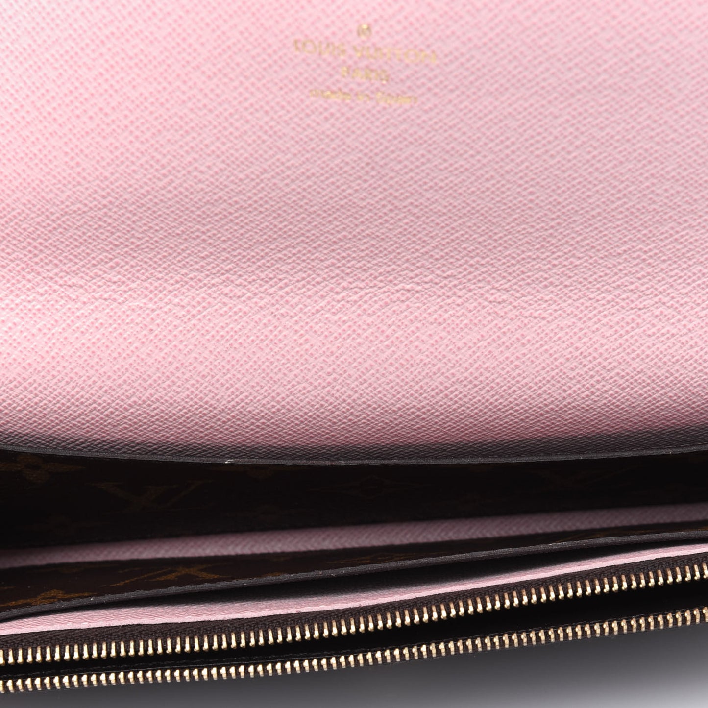 Monogram Emilie Wallet Rose Ballerine