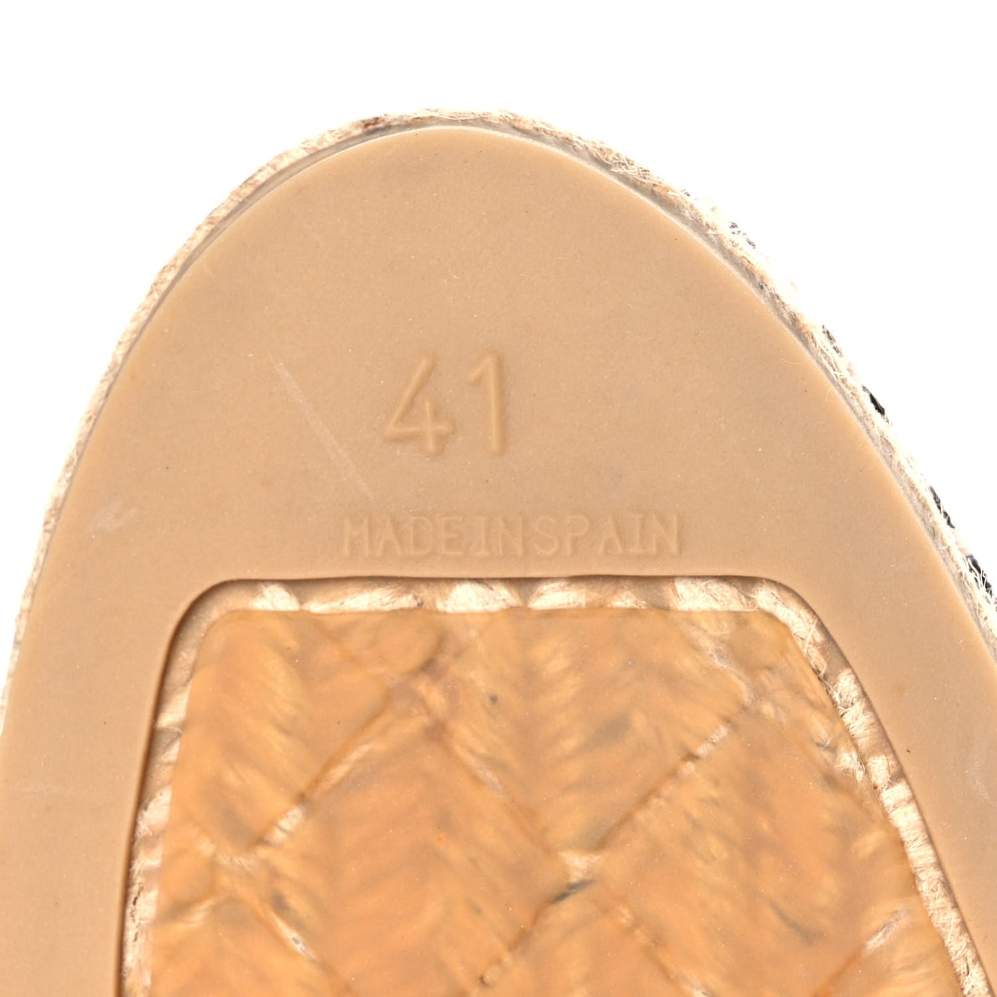 Linen CC Espadrilles 41 White Black