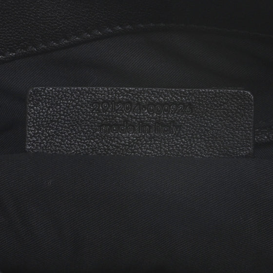 Leather Medium Cabas Chyc Shoulder Bag Black