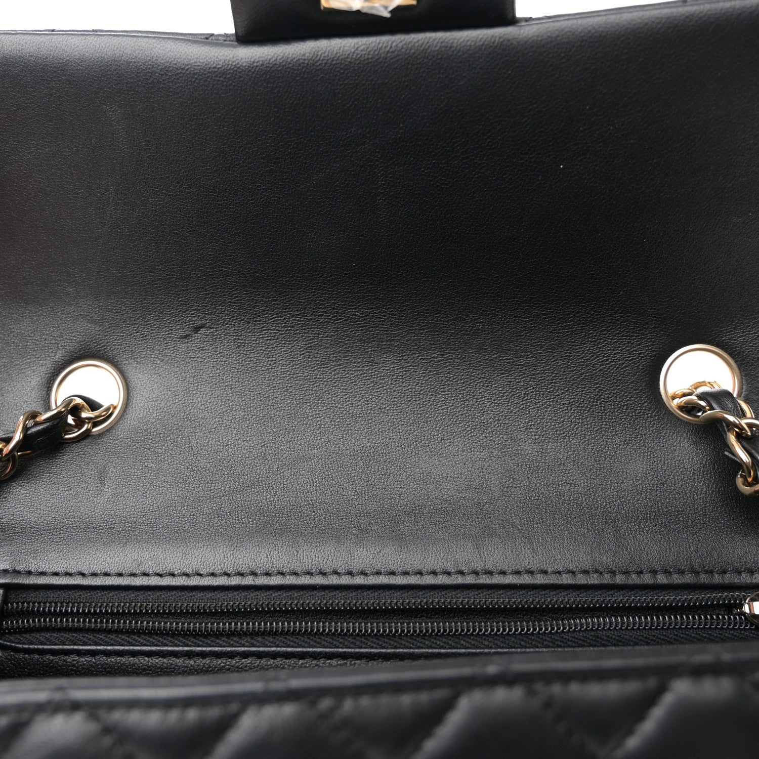 Chanel Lambskin Quilted Mini Rectangular Flap Black 11 of 12