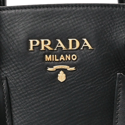 Prada Vitello Glace Calfskin Twin Pocket Tote Black 8 of 11