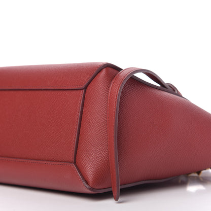 Celine Grained Calfskin Nano Belt Bag Ruby 7 of 9