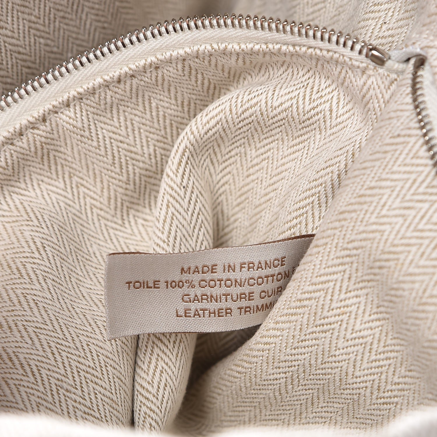 Hermes Canvas Barenia Fourbi 25 MM Pouch Naturel Fauve 7 of 10
