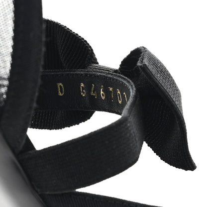 Chanel Mesh Grosgrain Mary Janes Flats 37 Black 9 of 10
