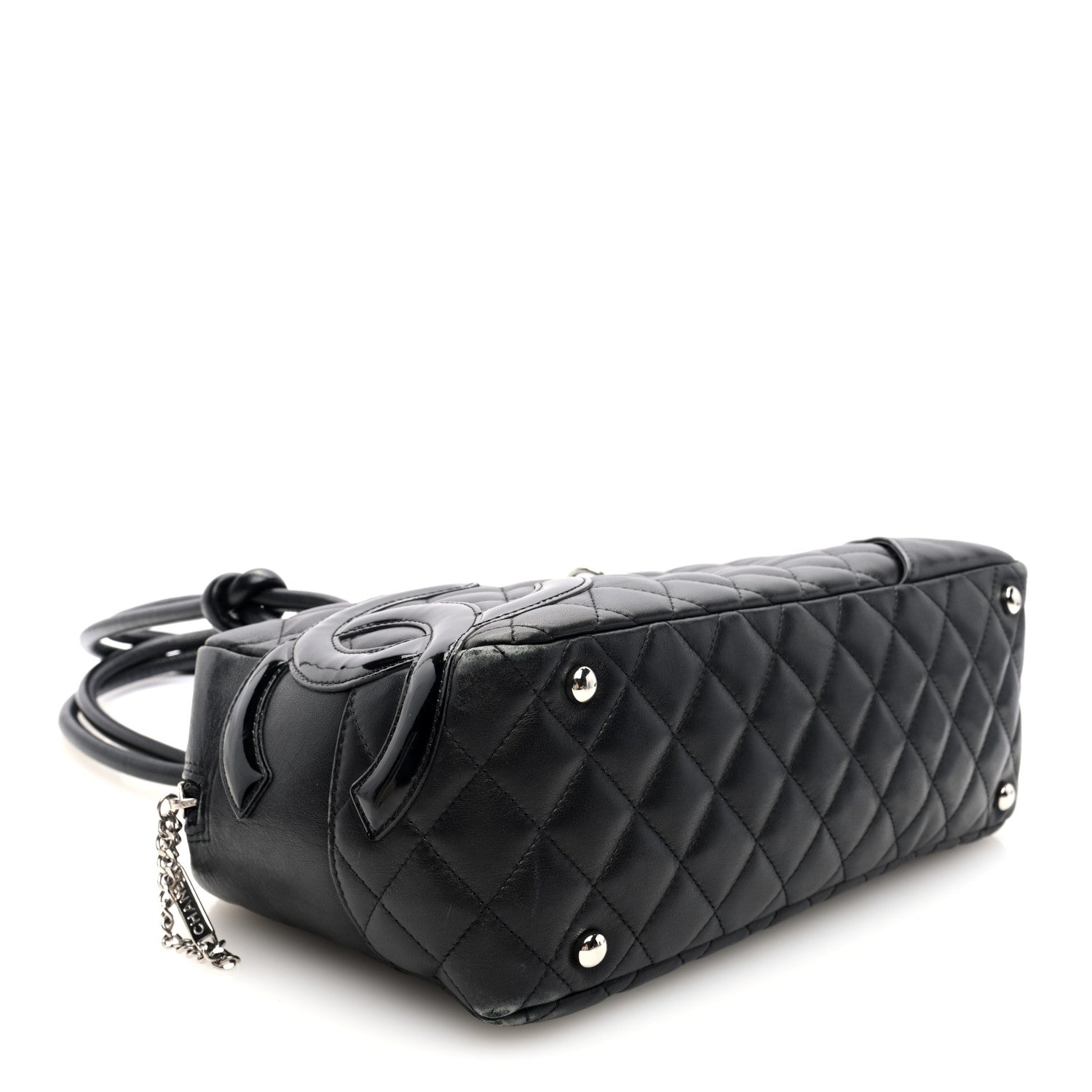 Chanel Calfskin Quilted Large Cambon Bowler Black 4 of 13