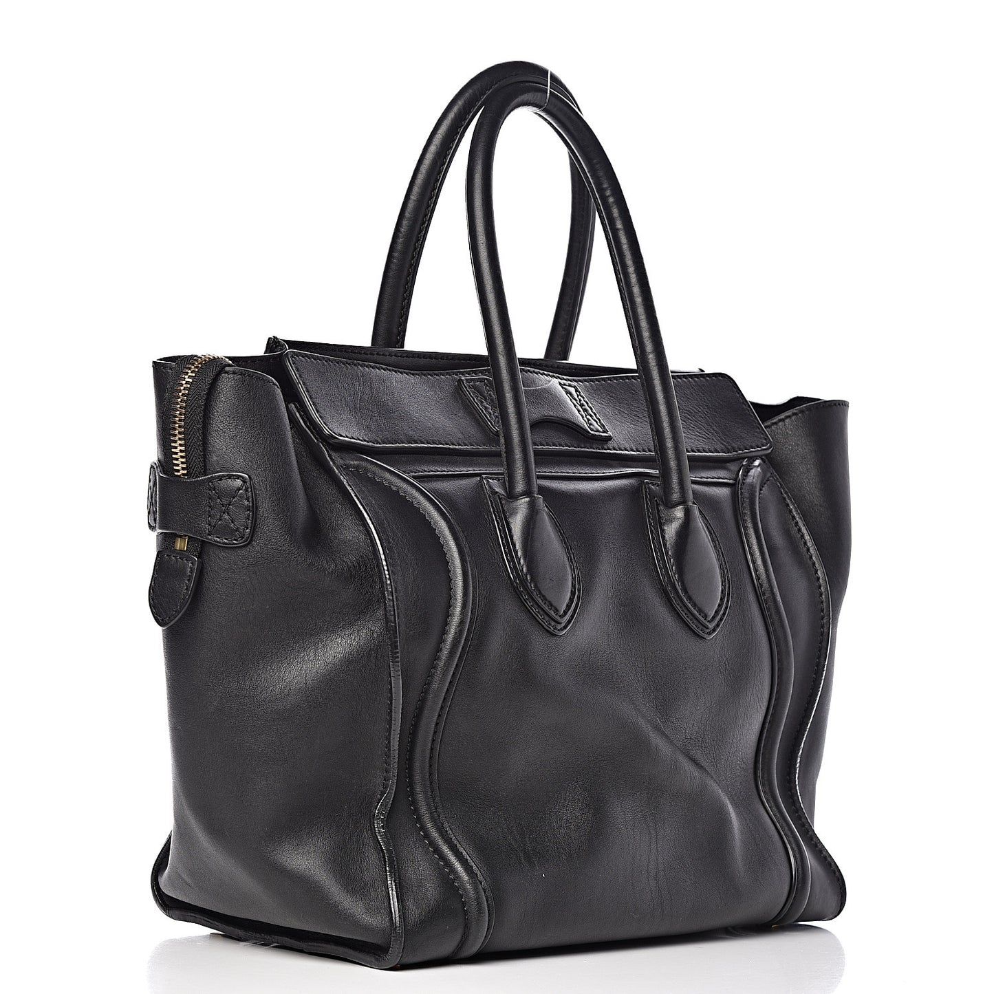 Smooth Calfskin Mini Luggage Black