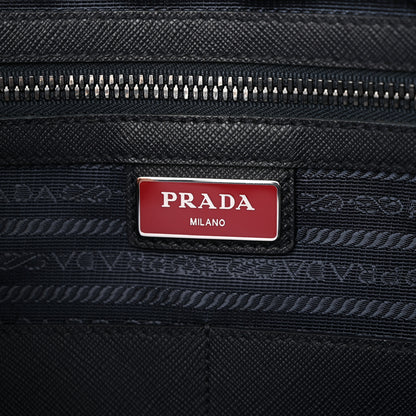 Prada Tessuto Nylon Saffiano Briefcase Black 6 of 9