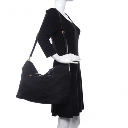 Prada Tessuto Nylon Saffiano Tote Black 2 of 10