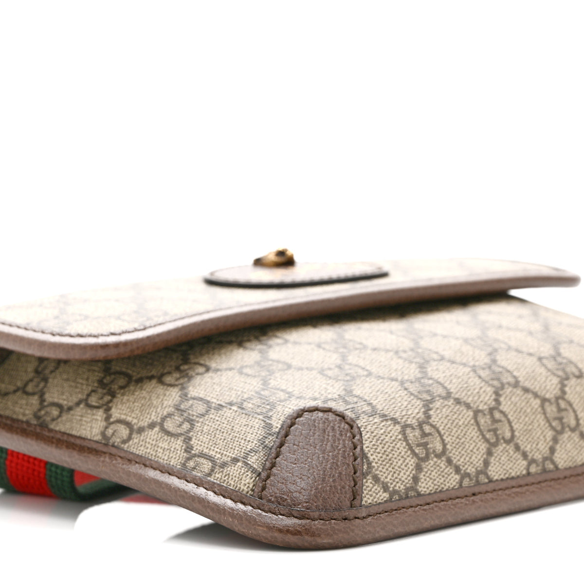 Gucci GG Supreme Monogram Neo Vintage Web Belt Bag Brown 10 of 11