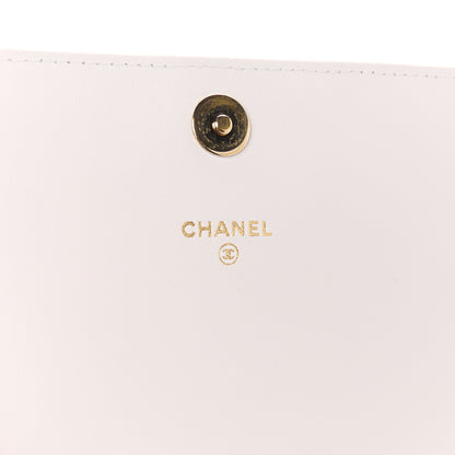 Chanel Lambskin Quilted Book Wallet On Chain WOC Black 6 of 11