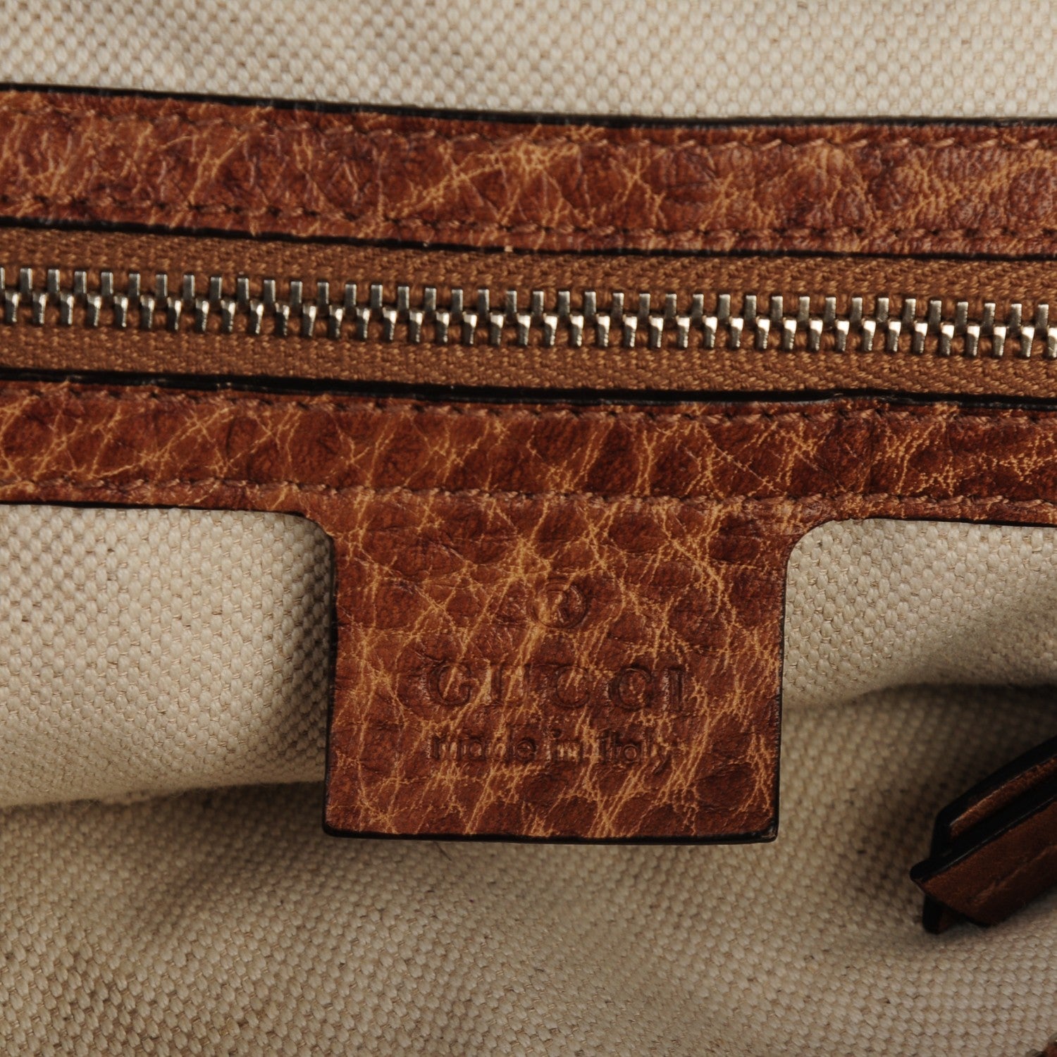 Gucci Pebbled Calfskin Medium Miss GG Top Handle Bag Light Cuir 5 of 10