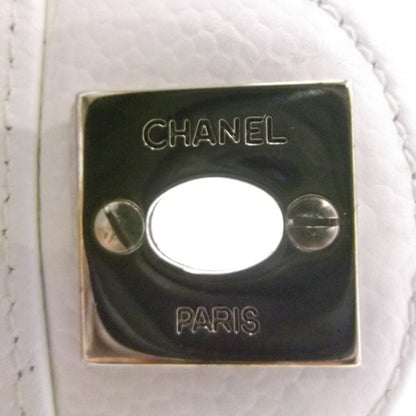 Chanel Caviar Quilted Mini Flap White 10 of 12