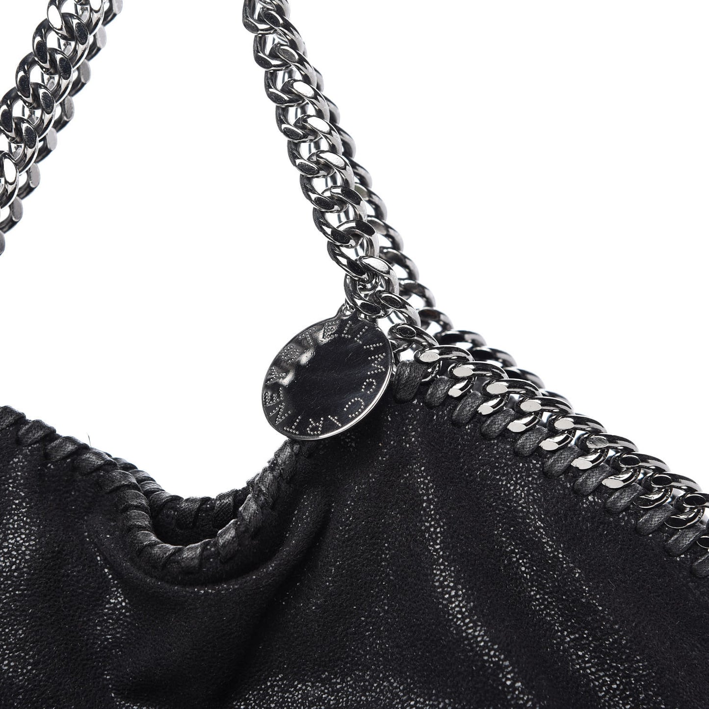 Shaggy Deer Falabella Fold Over Tote Black