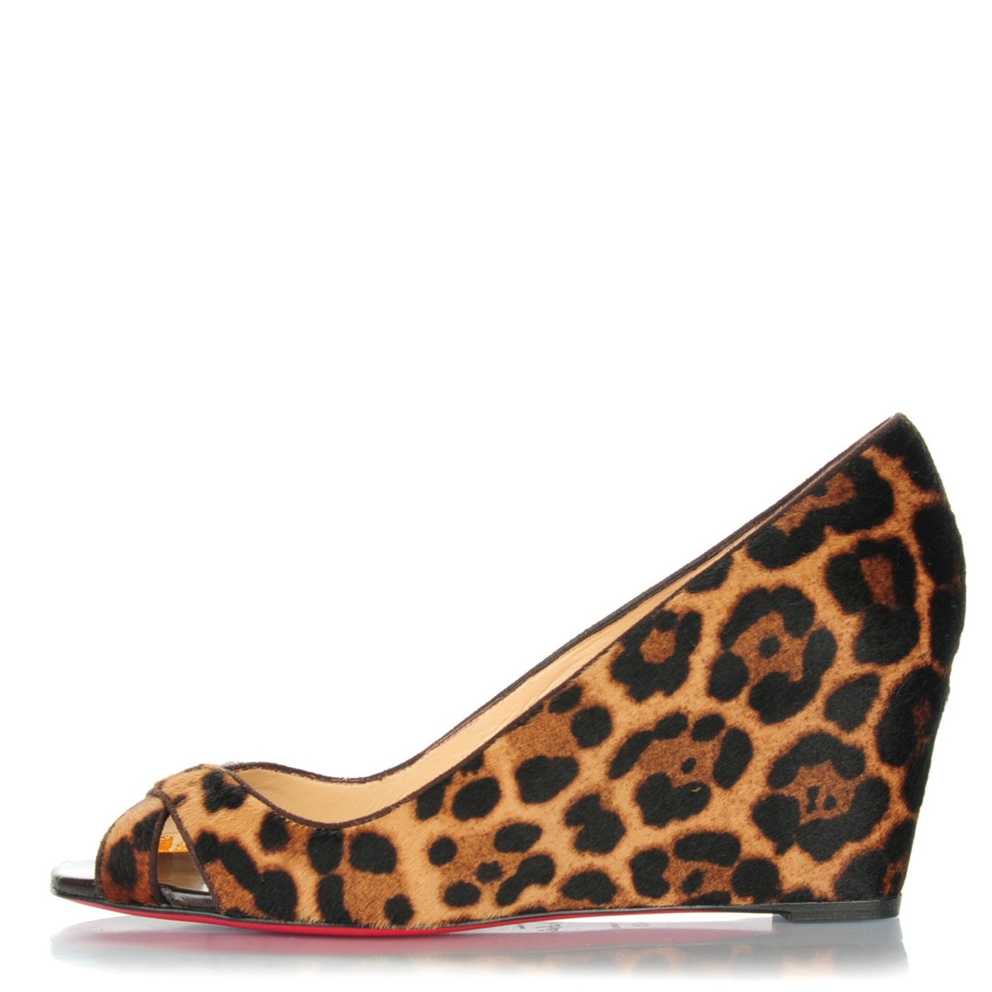 Pony Hair Riveto 70 Wedges 41 Leopard Luxor