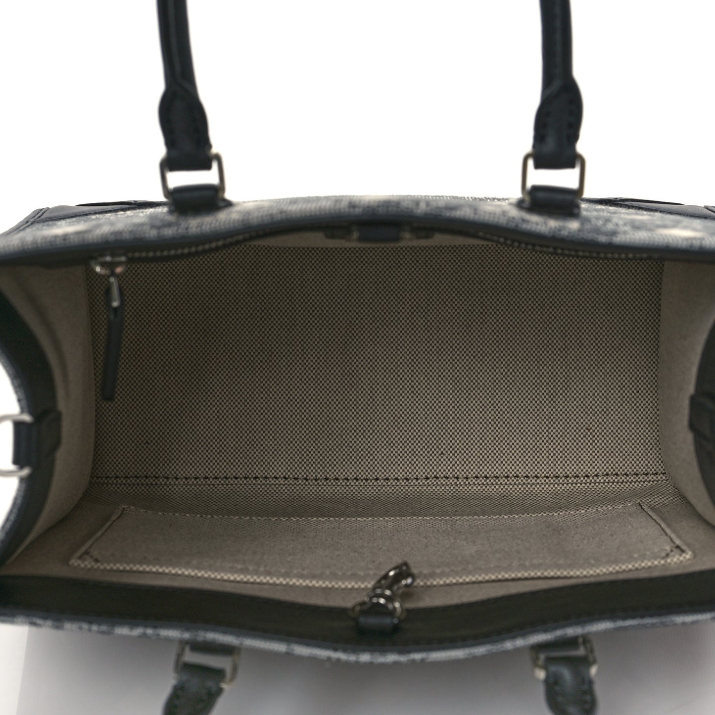 Jacquard Monogram Small Tote Grey