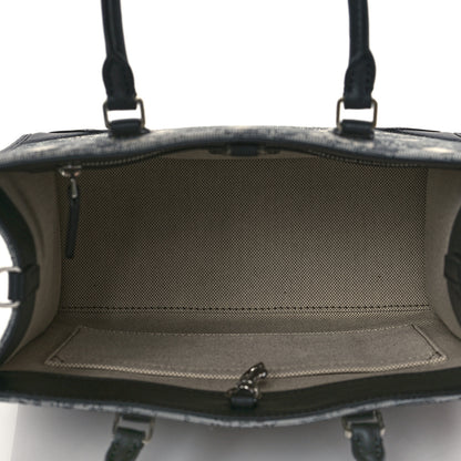 MCM Jacquard Monogram Small Tote Grey 5 of 9
