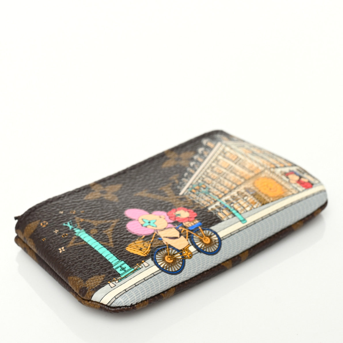 Monogram 2022 Christmas Animation Paris Key Pouch Pink
