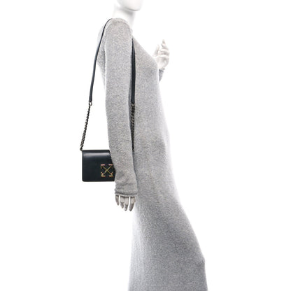 Off-White Calfskin Jitney 0.5 Crossbody Bag Black 2 of 10