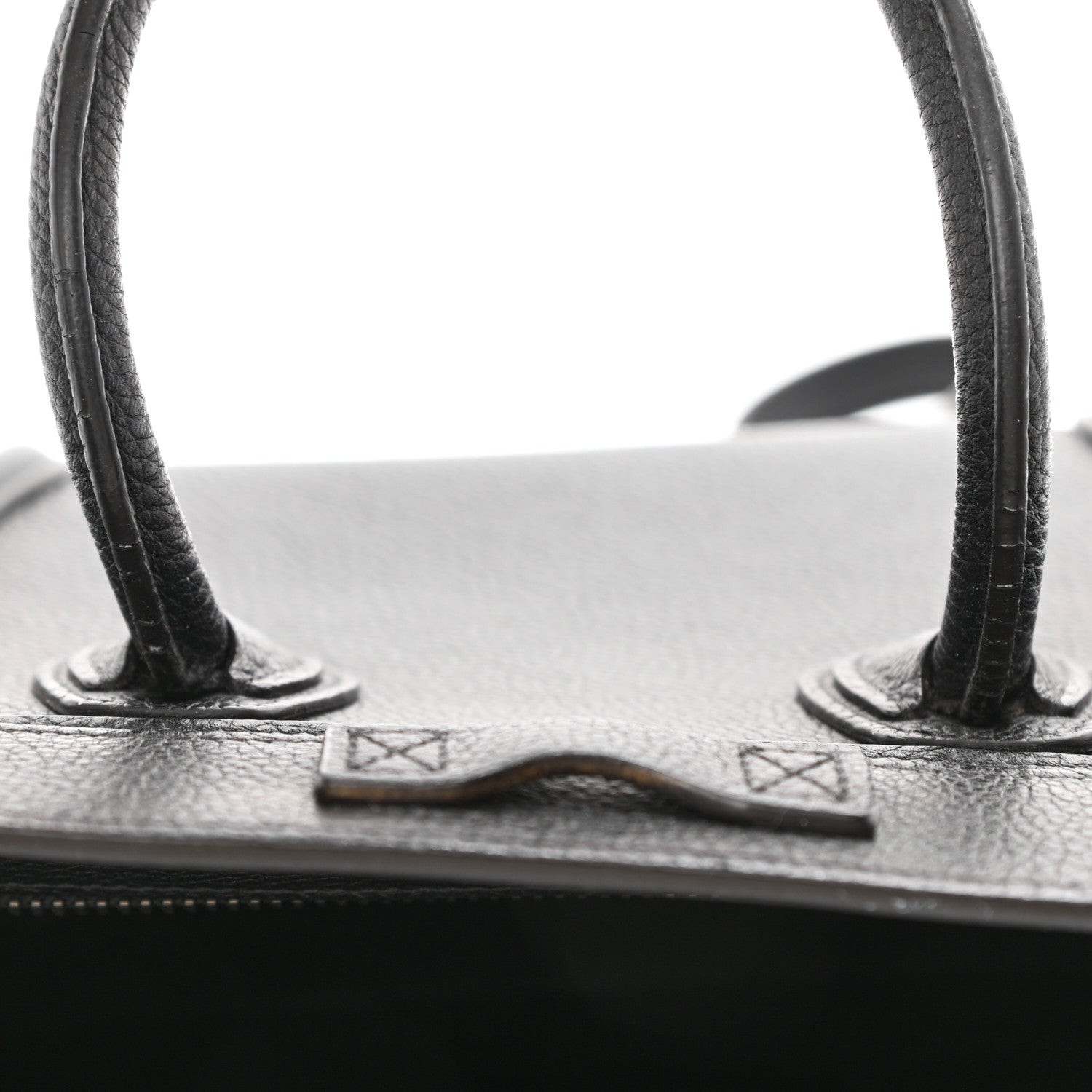 Celine Drummed Calfskin Nano Luggage Black 15 of 18