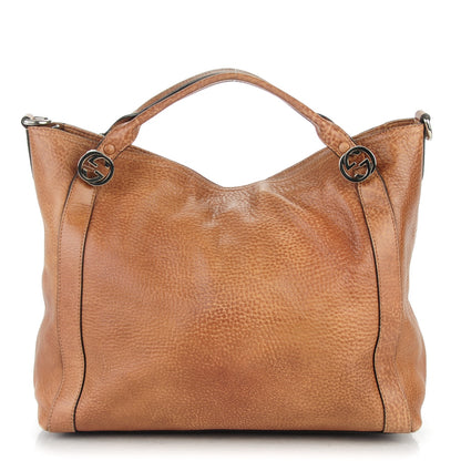 Gucci Pebbled Calfskin Medium Miss GG Top Handle Bag Light Cuir 1 of 10