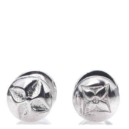 Louis Vuitton Sterling Silver Monogram Cufflinks 1 of 4