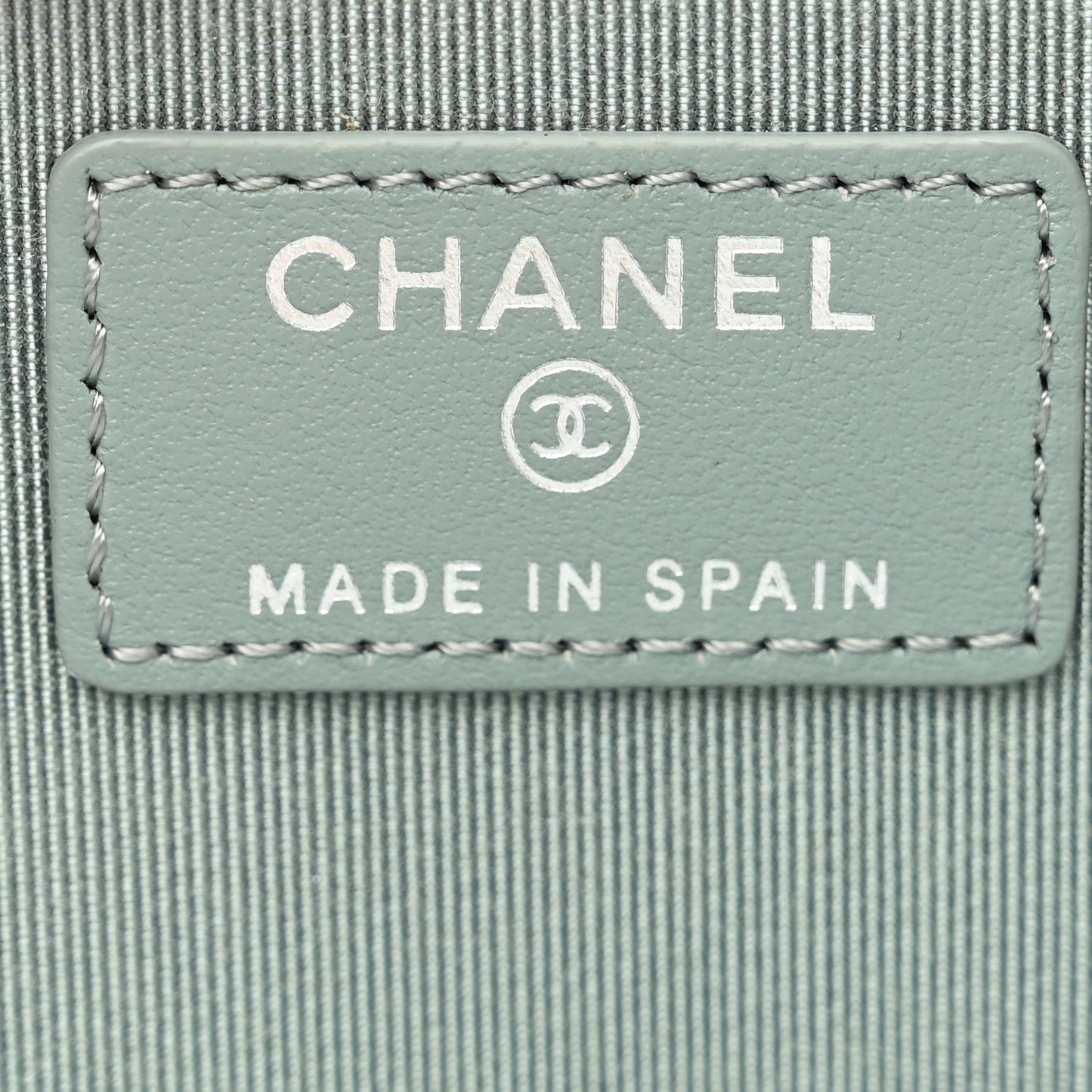 Caviar Quilted Zipped Key Holder Case Blue