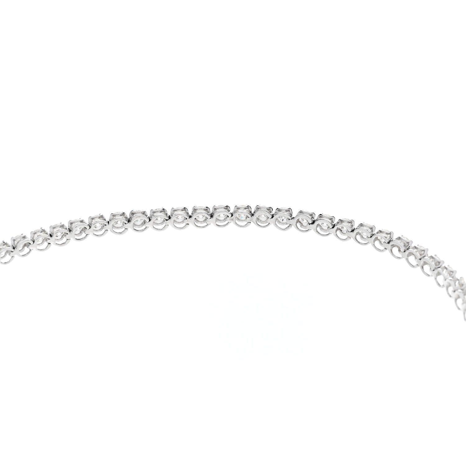 Parker & West by FASHIONPHILE 18K White Gold Diamond 1.35ctw Tennis Bracelet 2 of 4