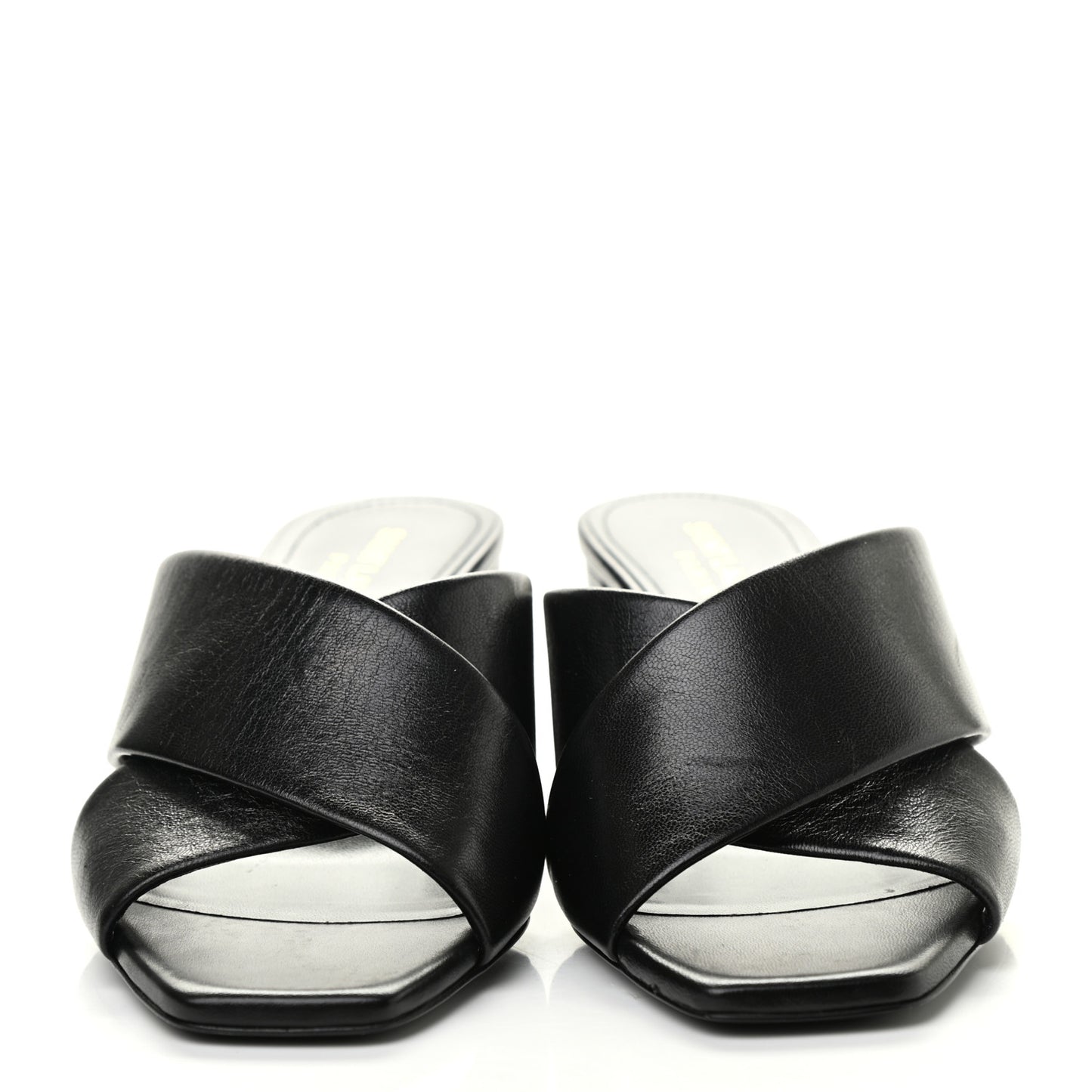 Calfskin LouLou Mule Sandals 36 Black
