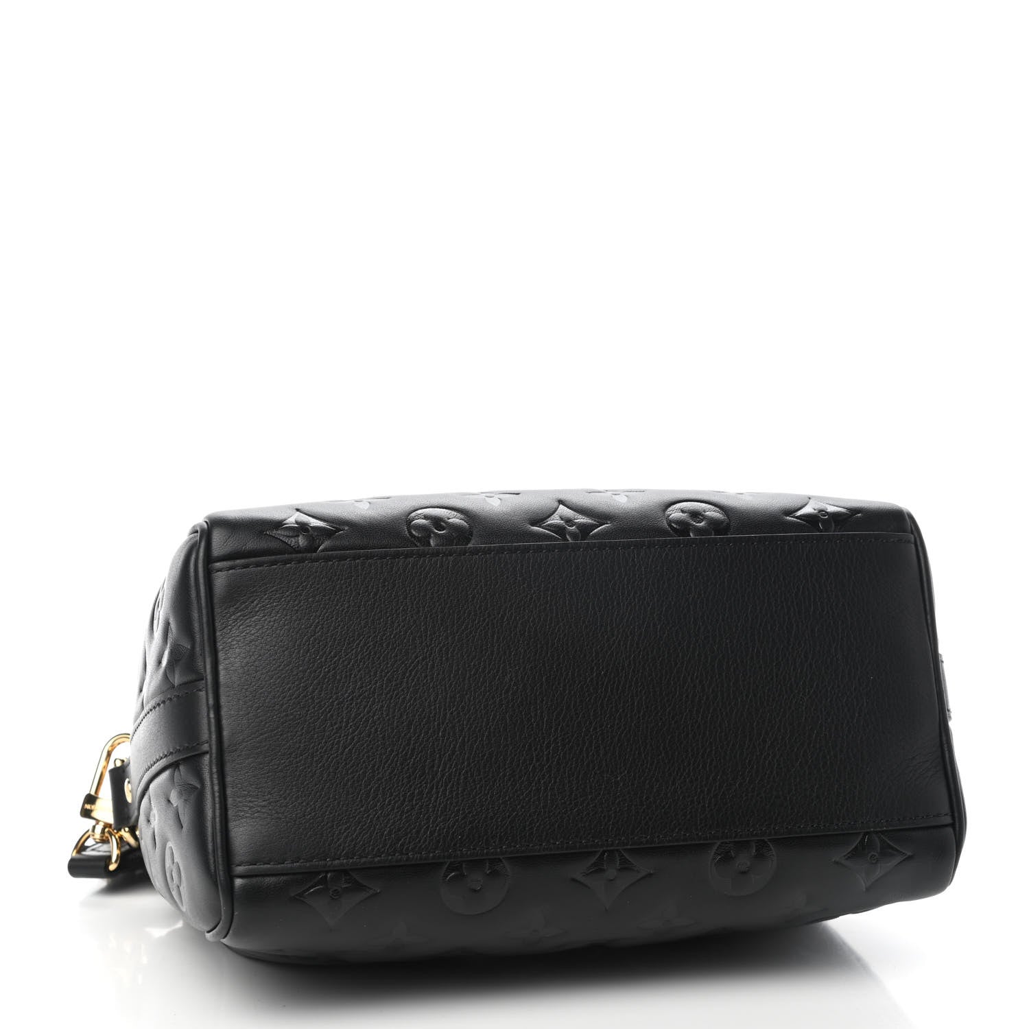 Louis Vuitton Lambskin Embossed Monogram Speedy 22 Bandouliere Black 4 of 8