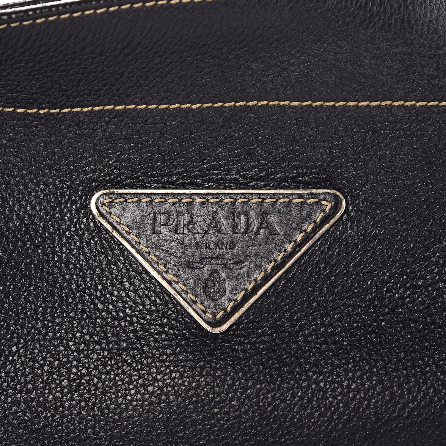 Prada Vitello Daino Rope Hobo Black 9 of 13