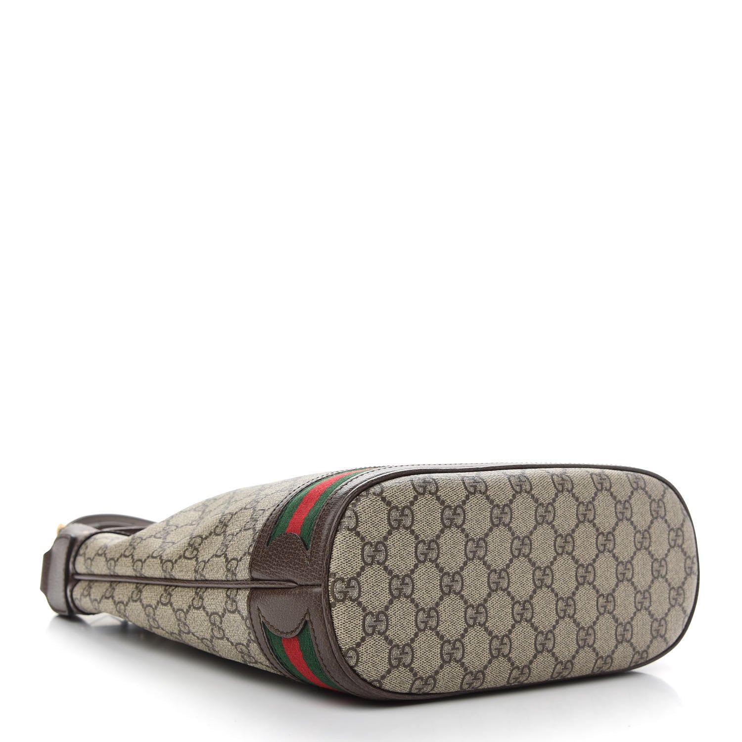 Gucci GG Supreme Monogram Web Ophidia Bucket Bag Brown 4 of 9