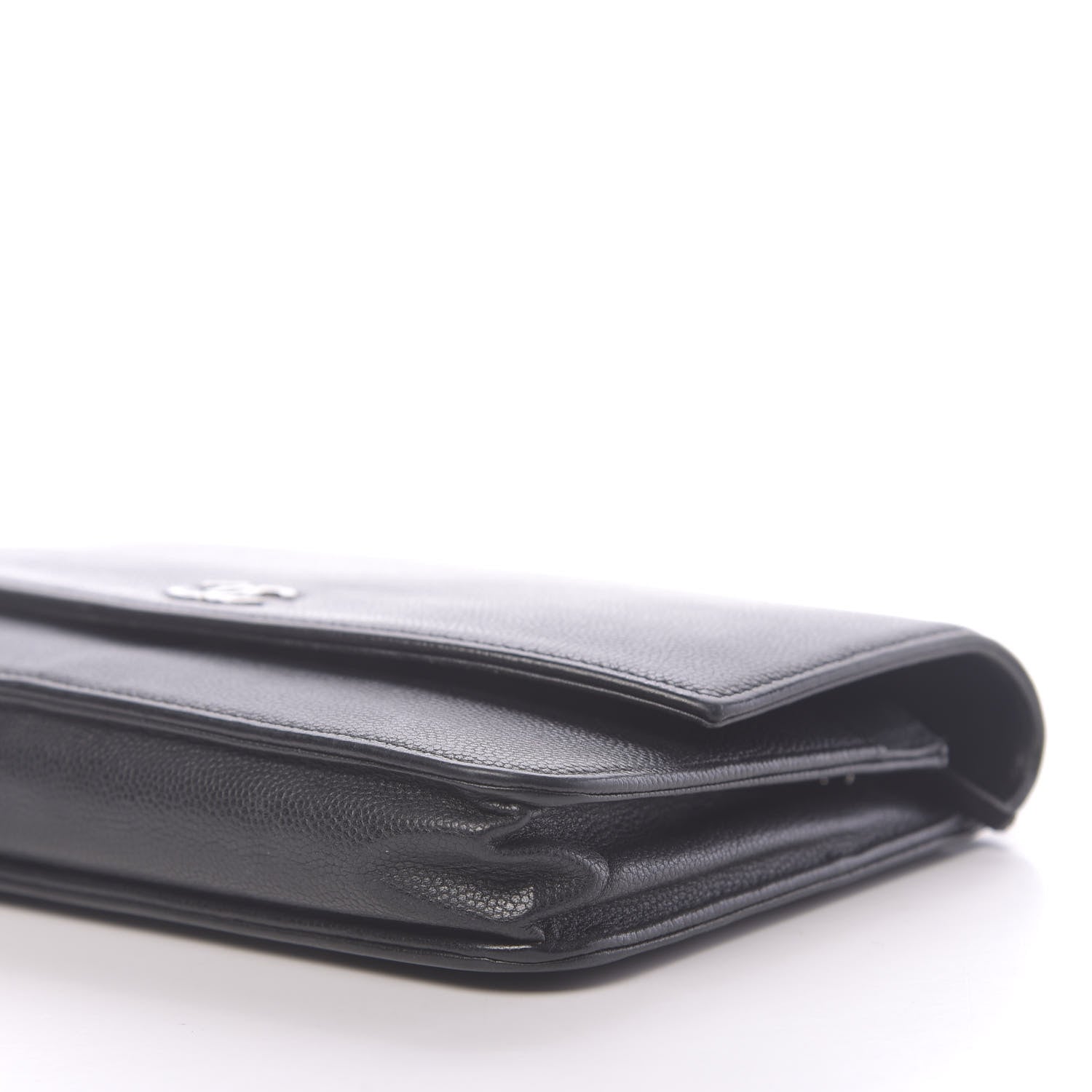 Chanel Caviar Sevruga Wallet On Chain WOC Black 10 of 16