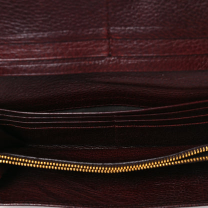 Prada Vitello Daino Continental Flap Wallet Amaranto 5 of 7