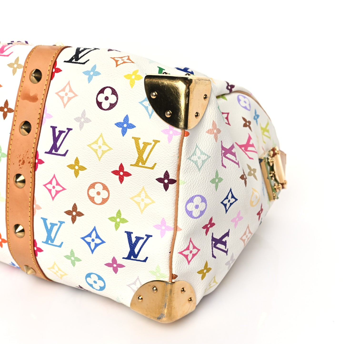 Monogram Multicolor Keepall 45 White