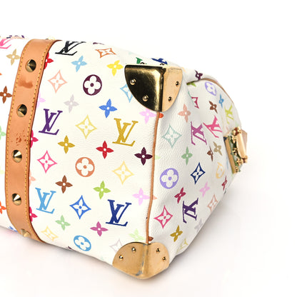 Louis Vuitton Monogram Multicolor Keepall 45 White 6 of 11