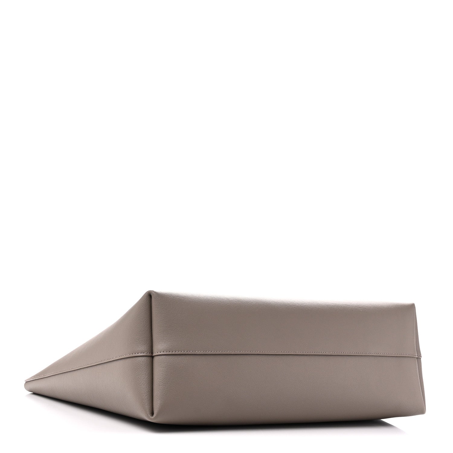Saint Laurent Calfskin Large Shopping Tote Oyster Gray 5 of 11
