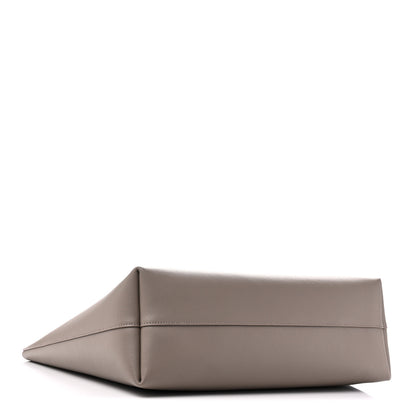 Saint Laurent Calfskin Large Shopping Tote Oyster Gray 5 of 11