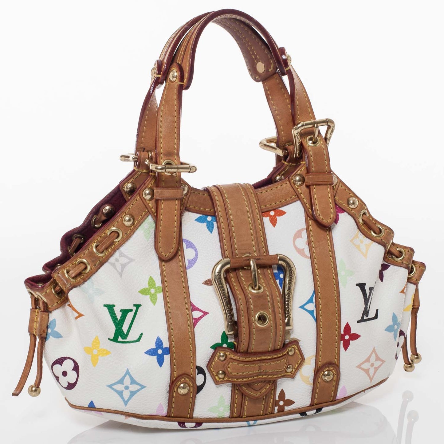 Monogram Multicolor Theda PM White